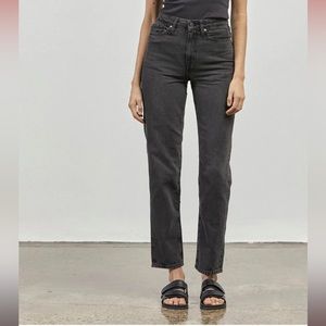 Outland Denim- ABIGAIL HIGHRISE STRAIGHT LEG JEANS